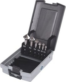 KS Tools HSS Kegel- und Entgratsenker-Satz in Silber, 6-teilig - Bild 1