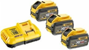 DeWalt Flexvolt Akku Starterkit DCB118X3 in Gelb mit 3x 54V 3Ah Akkus - Bild 2