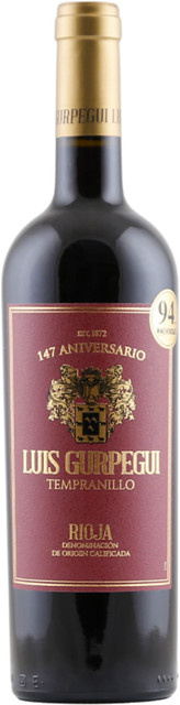Luis Gurpegui, Tempranillo, 2021, Rioja, Rotwein, 0,75 l - Bild 1