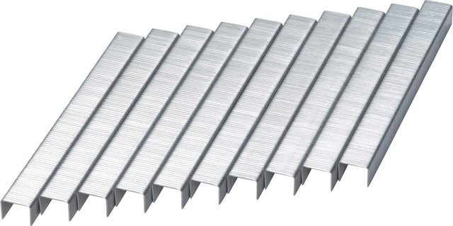 LUX-TOOLS Flachdrahtklammern Comfort aus verzinktem Stahl, Farbe: Silber, 1.000 Stück - Bild 1