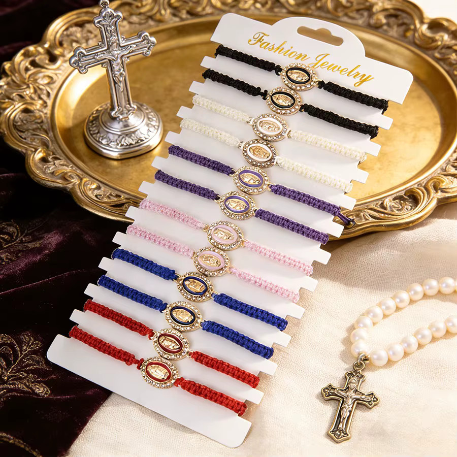 Noter Armband, Jungfrau Maria, geflochten, verstellbar, Unisex - Bild 2