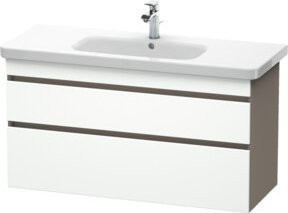 Duravit Waschtischunterschrank DuraStyle in Weiß, wandhängend, mit 2 Schubladen, B/T/H: 113 x 44,8 x 61 cm - Bild 1
