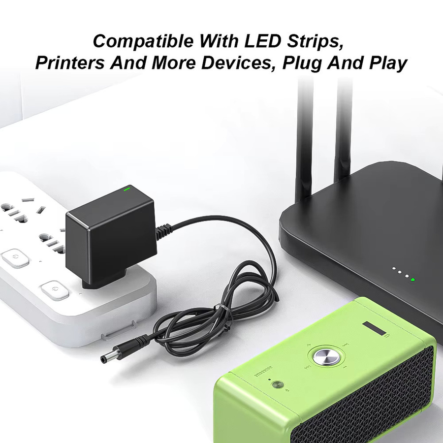 Schwarzes 5V 2A 10W Netzteil mit EU-Stecker als AC 100-240V zu DC Wandladegerät für CCTV-Kameras, LED-Streifen, Lautsprecher und Router - Bild 3