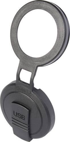 ProCar Universal-Schutzdeckel IP54 mit USB-C Anschluss in Schwarz - Bild 1
