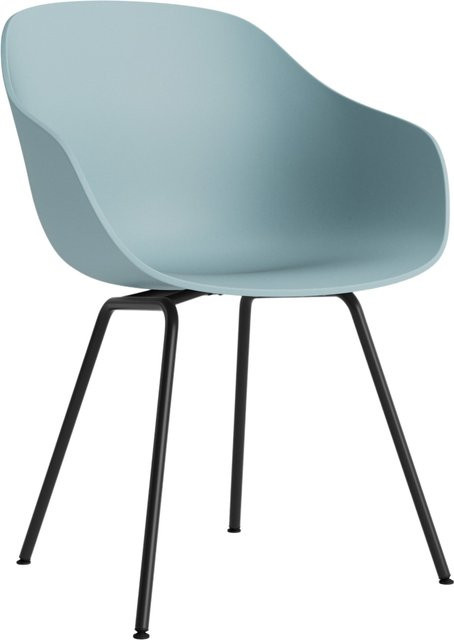 HAY About A Chair AAC 226 mit Armlehnen in Blau und mattem Stahlgestell - Bild 1