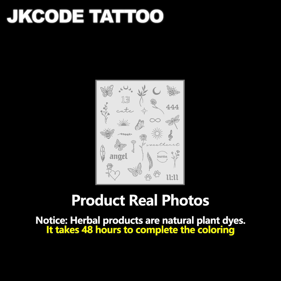 JKCODE TATTOO Semi-permanente Tattoos, Unisex - Bild 2