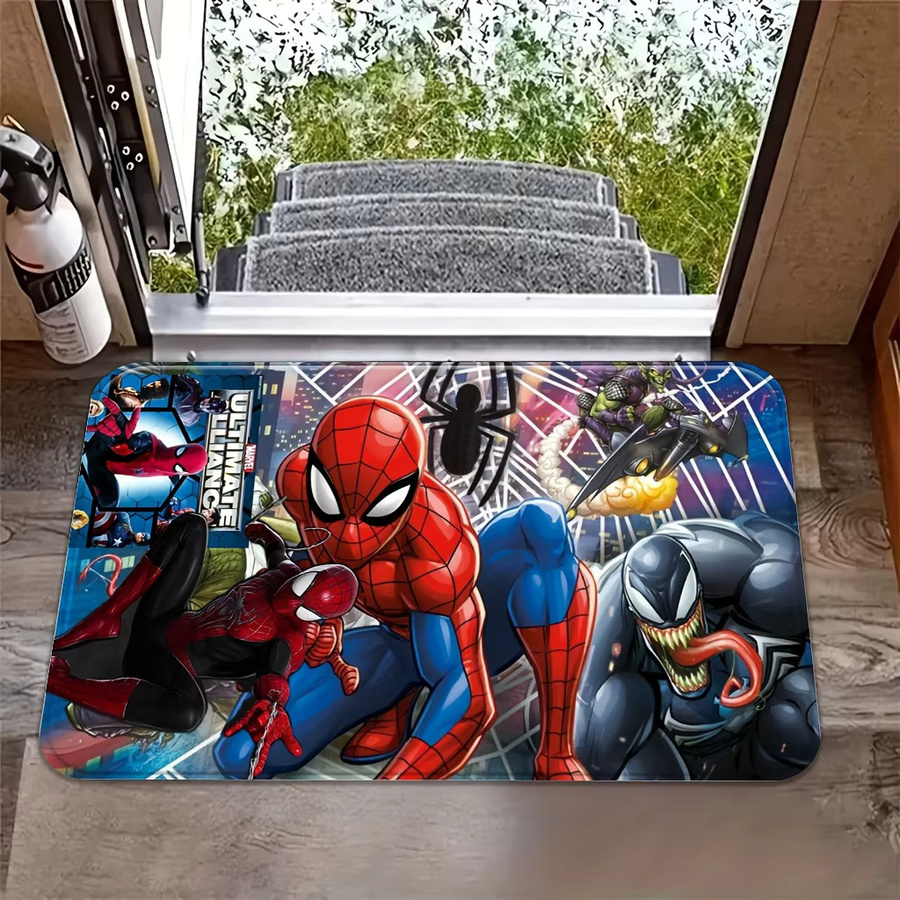 Beast Kingdom Marvel Bodenmatte mit Venom und Green Goblin Cartoon-Aufdruck in Multicolour - Bild 4