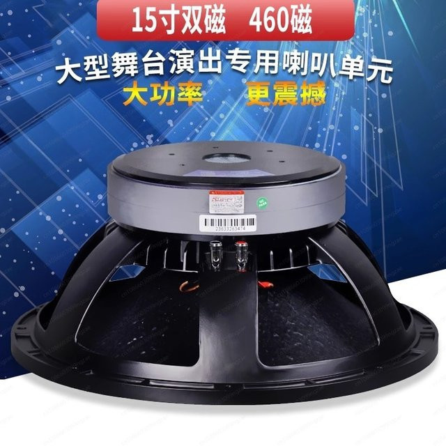 15 Zoll Dual-Magnet Bass-Vollfrequenzlautsprecher mit 1200 Kern und 460 Magneten in Schwarz für die Außenbühne - Bild 1