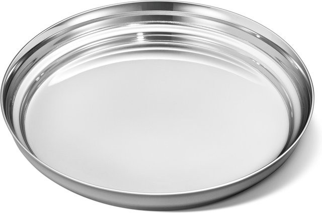 Georg Jensen Manhattan Weinuntersetzer aus Edelstahl in Silber, rund - Bild 1