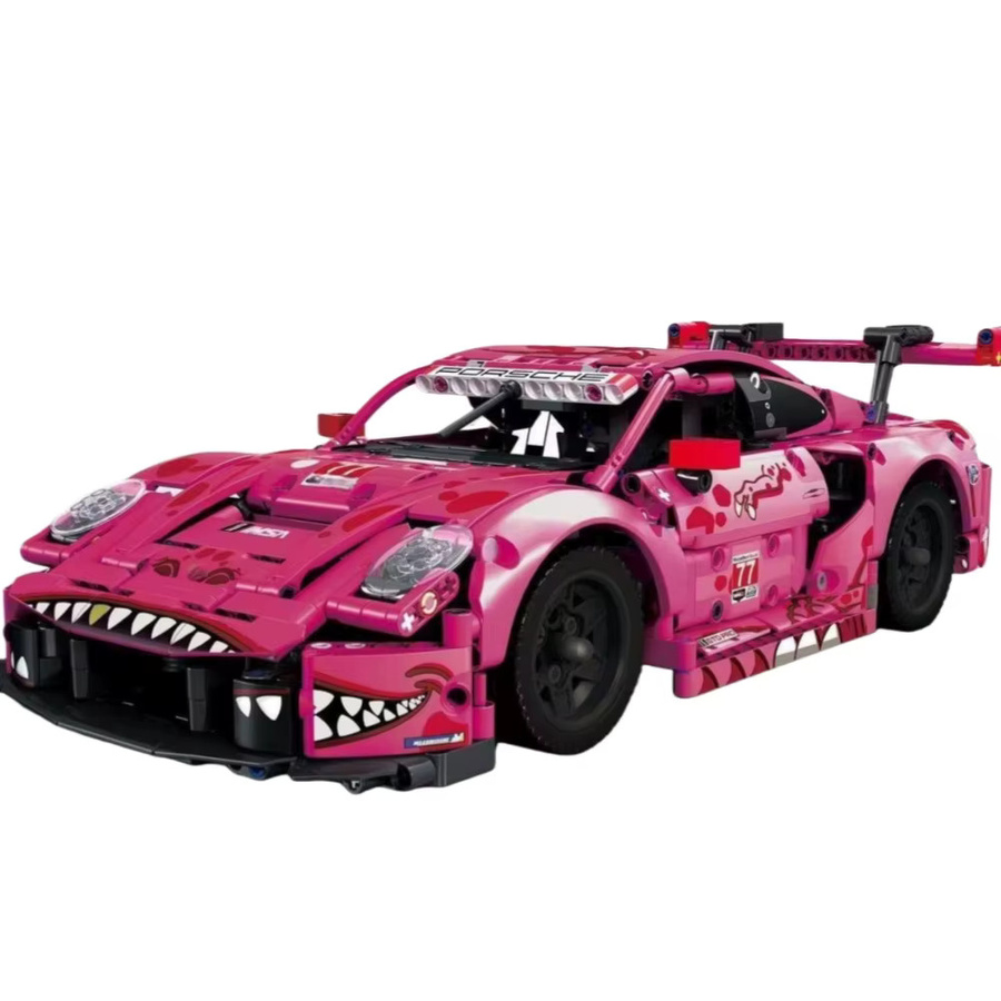 GSF Dinosaurier-Auto, Rennwagen, pink - Bild 2