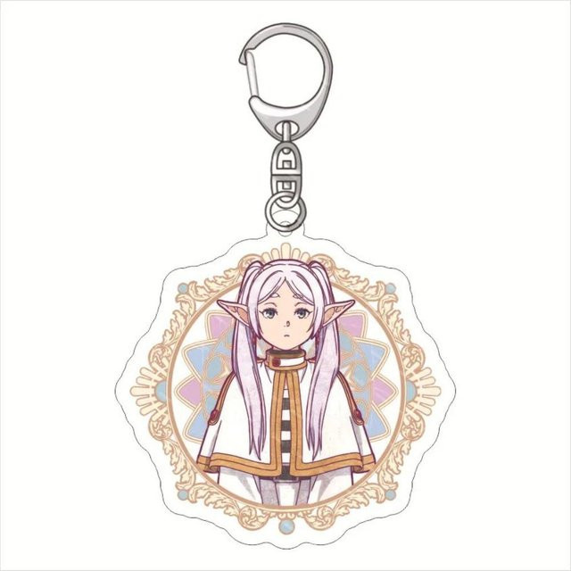 CHIC STUDIO Schlüsselanhänger Acryl, Anime Frieren, weiß, 5 cm, Unisex - Bild 1