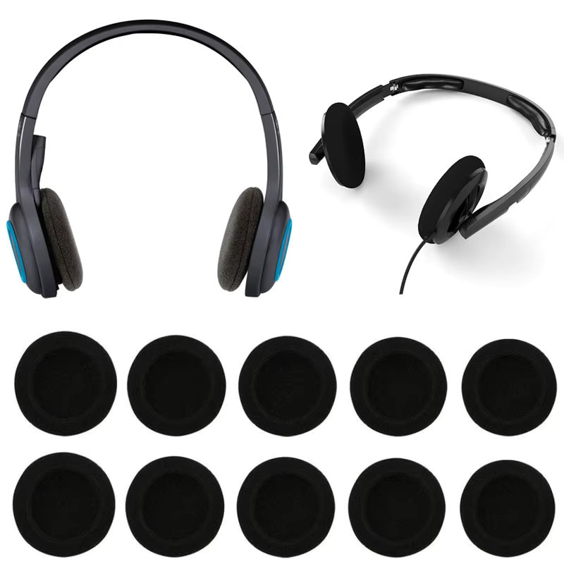 Universelle Schwamm-Ohrpolster in Schwarz für SONY, AKG, Logitech, Sennheiser, Philips und JBL, verschiedene Größen von 18 mm bis 75 mm - Bild 2