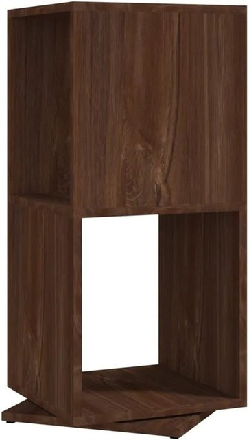 vidaXL Drehregal in Eiche Braun aus Holzwerkstoff B/T/H: 34,5 x 34,5 x 75,5 cm - Bild 1