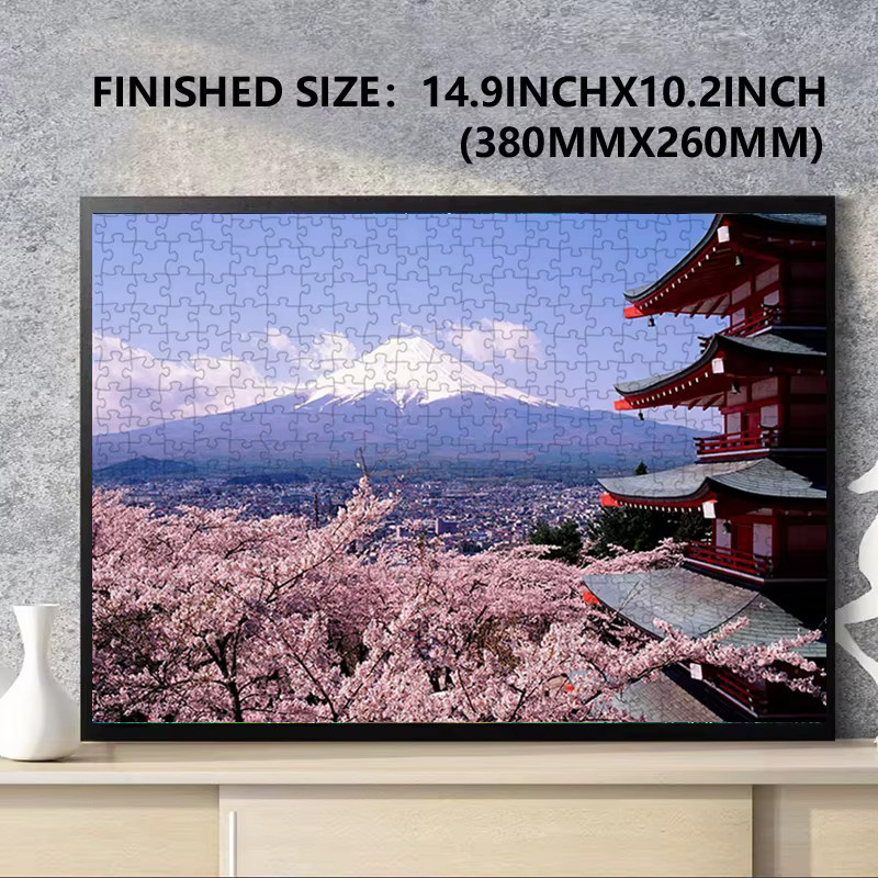 MaxRenard Fuji Berg Landschaft, Puzzle, 1.000 Teile, Pappe / Karton - Bild 3