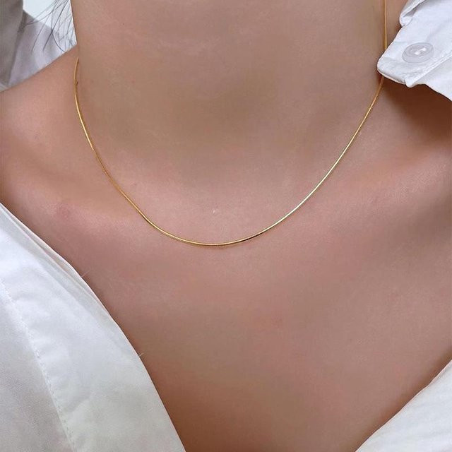 Halskette Schlangenglied, gold, Damen - Bild 1