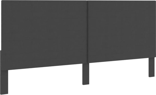 vidaXL Kopfteil Polsterteil aus Stoff in Dunkelgrau, Breite: 200 cm, Höhe: 116 cm, Tiefe: 3,8 cm - Bild 1