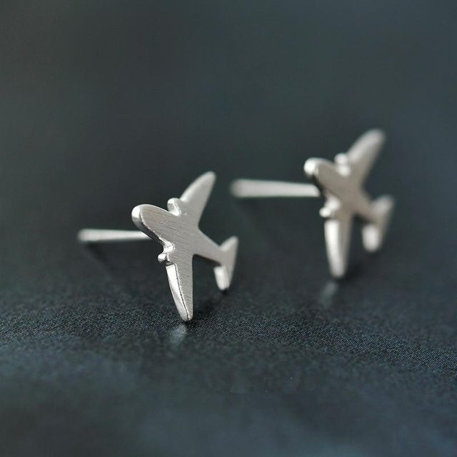 Ohrstecker Messing, Silber, Damen - Bild 1