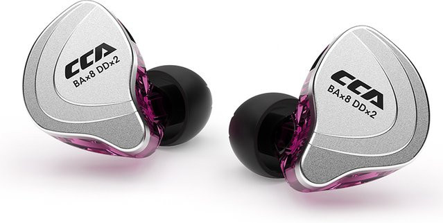 CCA C10 HiFi-In-Ear-Kopfhörer mit Hybrid-Technologie (4BA+1DD) in Schwarz - Bild 1