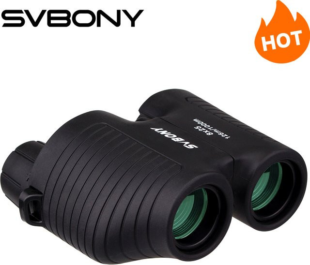 Svbony f9323a Porro-Fernglas 8x25 in Schwarz für Wandern, Camping und Vogelbeobachtung - Bild 1