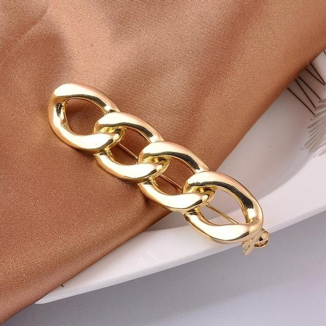 YIRAN Jewelry Metallkettenbrosche, Zinklegierung, brown, Unisex - Bild 1