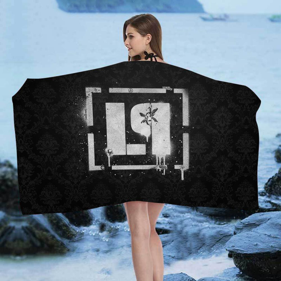 Linkin Park Mikrofaser Strandtuch, Saugfähiges und weiches Handtuch für Strand, Yoga und Sport, Breite: 45 cm, Höhe: 90 cm - Bild 4