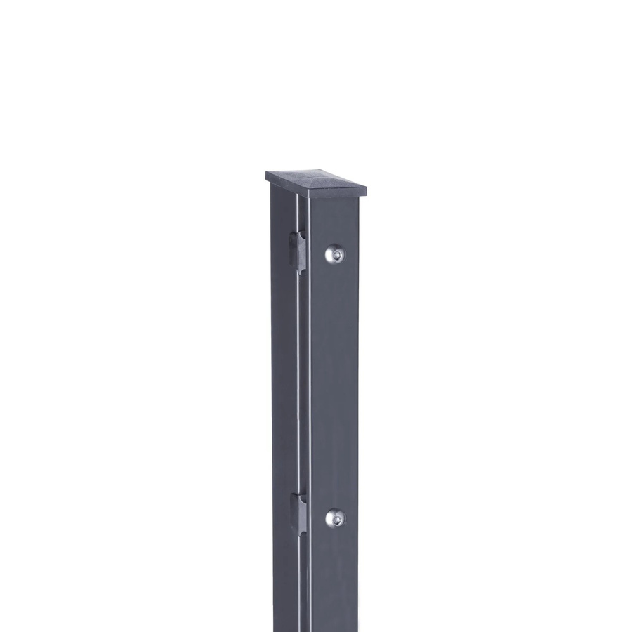 Deutsche Zauntechnik Pfosten Typ VAP aus Stahl in Anthrazit, Höhe: 240 cm - Bild 2