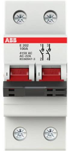 ABB 2CDE282001R0100 E202/100R Lasttrennschalter 2polig in Weiß - Bild 1