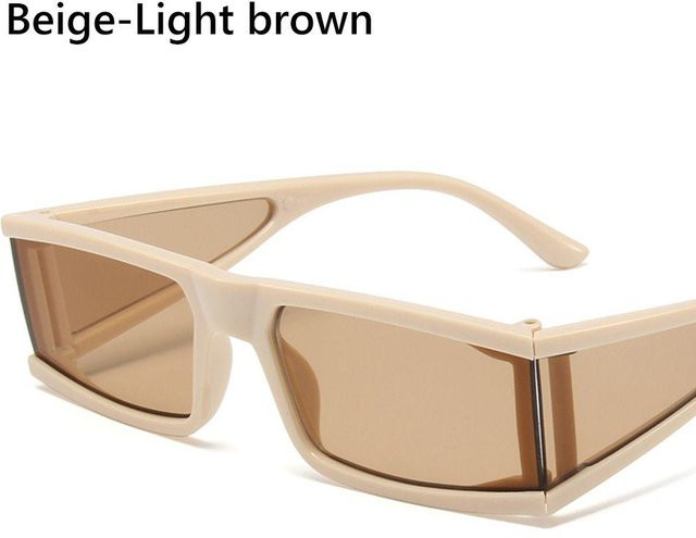 Dote Sonnenbrille, rechteckig, Vollrand, Kunststoff, beige, Damen - Bild 1