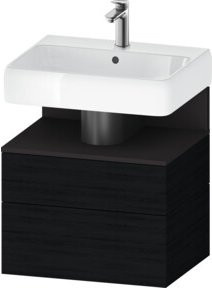 Duravit Waschtischunterschrank Qatego in Grau mit 1 Schrank und 1 Auszug, B/T/H: 59 x 47 x 59 cm - Bild 1