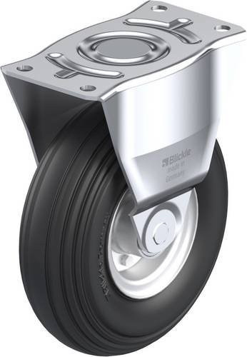 Blickle Bockrolle B-V 256K in Schwarz-Grau mit 250 mm Rad-Durchmesser und 350 kg Tragfähigkeit - Bild 1