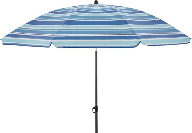 Derby Balkonschirm COMO mit Knickfunktion in Blau-Mix, Durchmesser: 165 cm - Bild 1