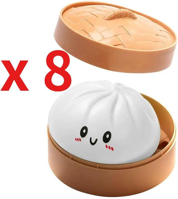 Yiran toy 1 Knödel Stressbälle, Fidget Sensorisches Spielzeug, Simulation Essen mit kleinem Dampfgarer Knete zum Ausdrücken Stressabbau Handspielzeug - Bild 1
