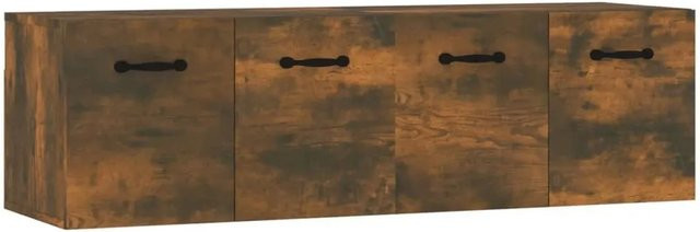 vidaXL Wandschränke aus Holzwerkstoff in Räuchereiche, 2er-Set, Farbe: Braun, B/T/H: 80 x 35 x 36,5 cm - Bild 1