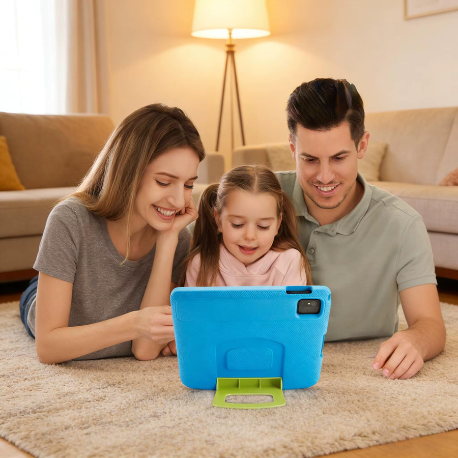 Paitanry Kinder-Tablet mit Android 15, 10,1 Zoll Display, 8GB RAM, 64GB Speicher, WiFi 6, Blau, inklusive stoßfester Hülle - Bild 5