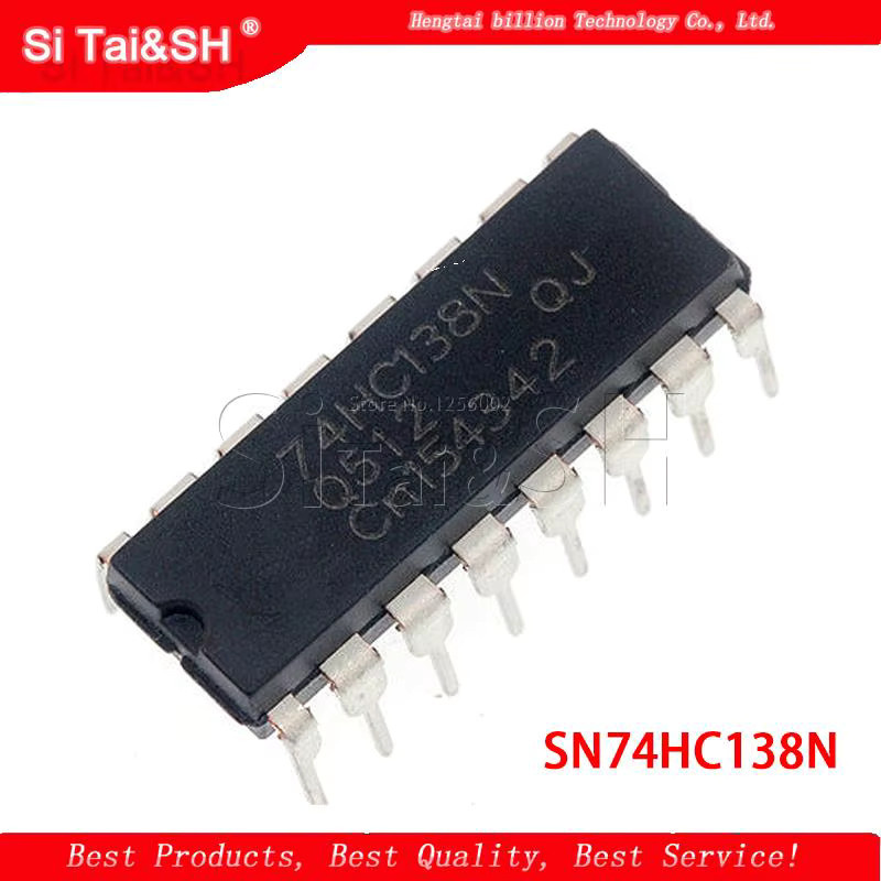 10er Set Si Tai&SH SN74HC138N DIP-16 Logik-Bausteine in Schwarz - Bild 2