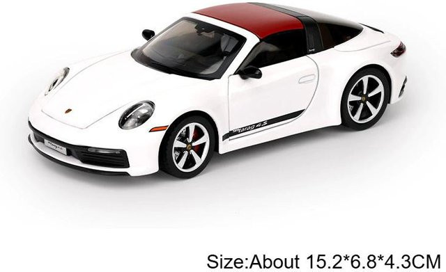 Linyi toy car 911 Targa Taycan Modellauto, Skala 1:32, Metall, ab 14 Jahren - Bild 1