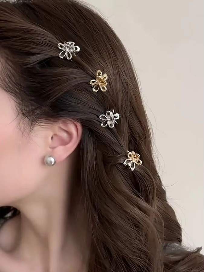 Haar-Klaue-Clips, Metall, Blume, Schmetterling, Damen - Bild 6