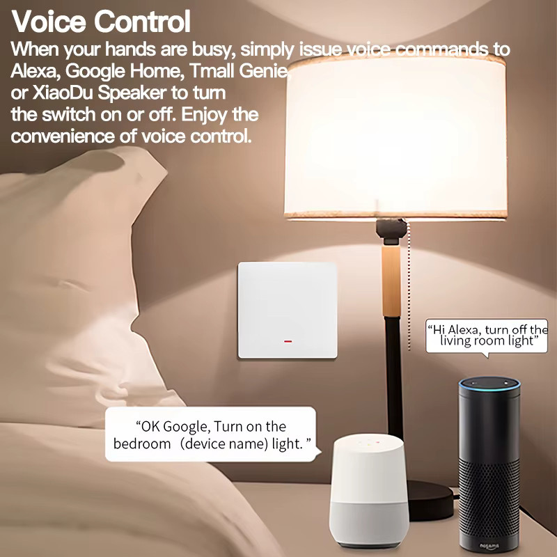 Tuya ZigBee Smart Light Switch Kit in Weiß, ohne Neutralleiter, kompatibel mit Alexa und Google Home - Bild 3