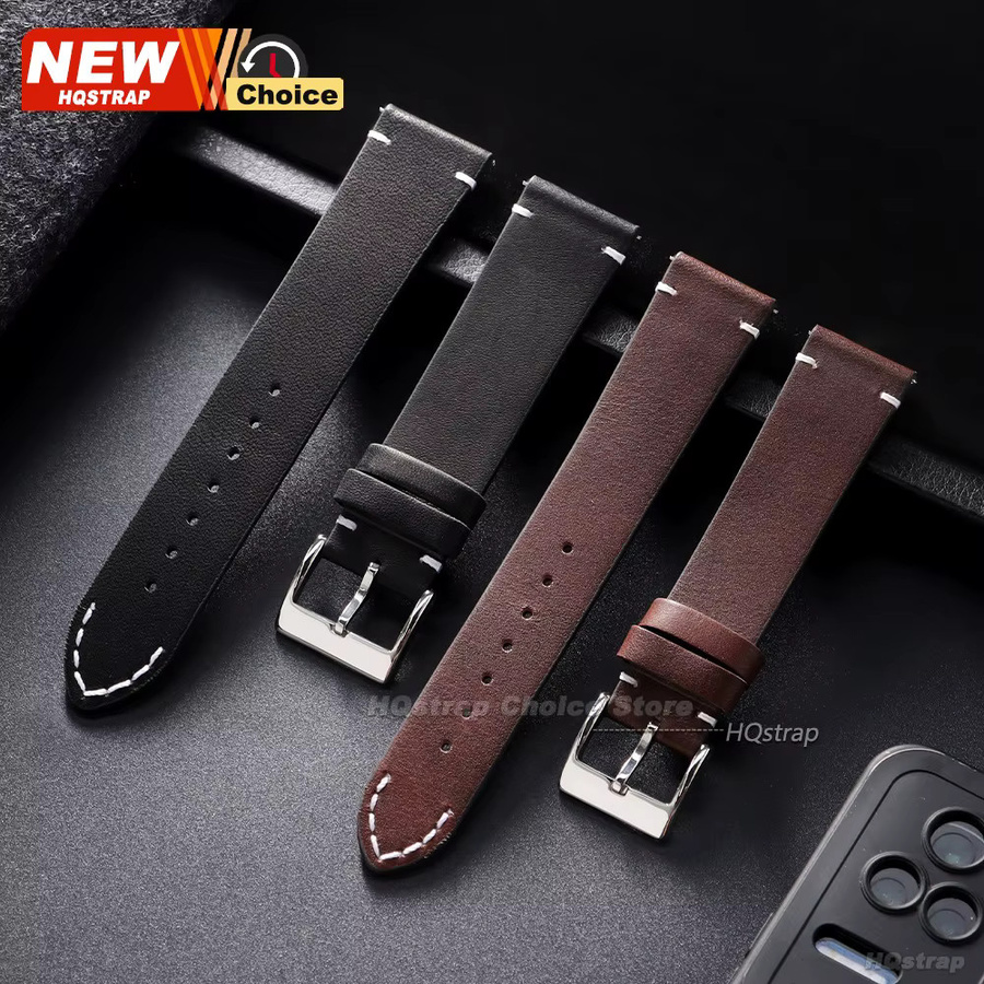 HQstrap Uhrenarmband Leder, Nahtstil, Unisex - Bild 3