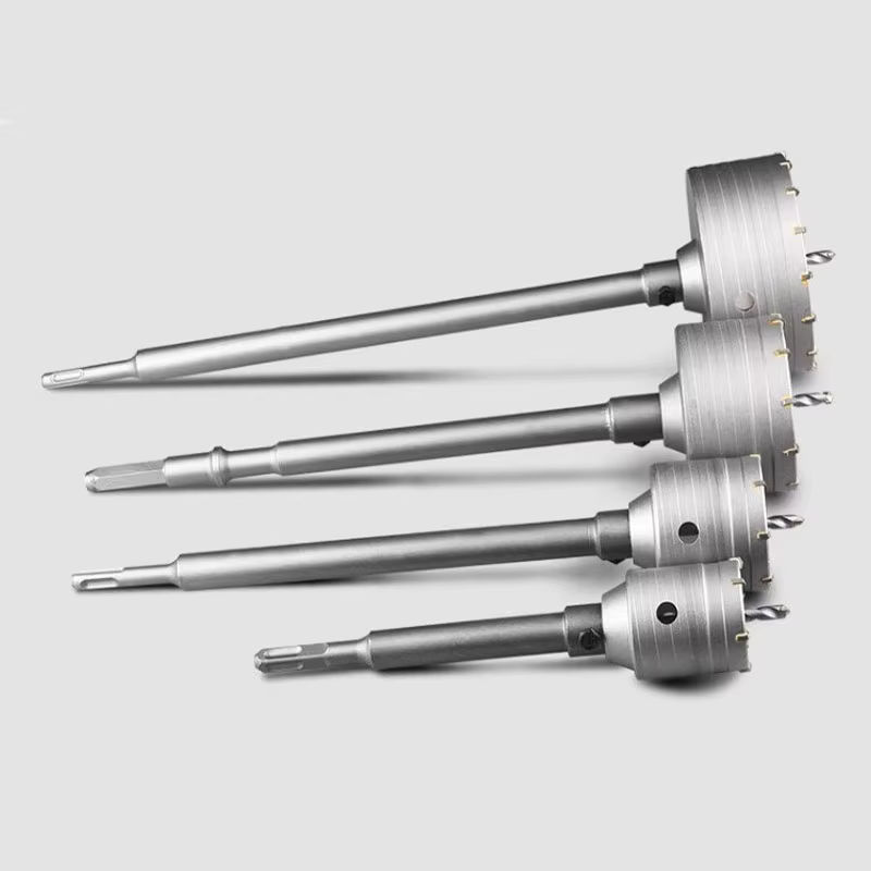 LIDIAO SDS Plus Lochsägen-Set für Beton, Ziegel und Stein, Silber, Durchmesser 30–120 mm - Bild 5