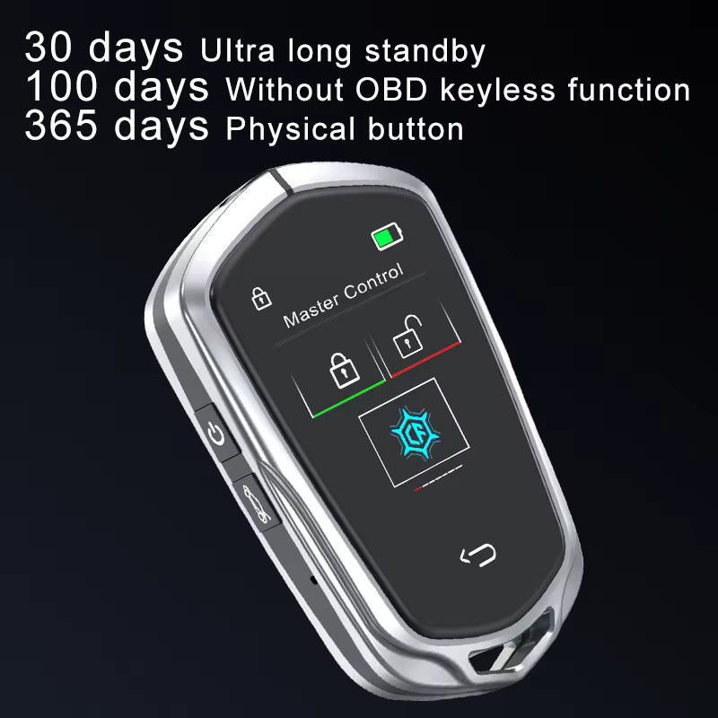 YIQIXIN Smart LCD Autoschlüssel mit GPS und OBD Locator für Cadillac, Benz, BMW, Audi, Ford, Mazda, Toyota, Honda, KIA, Nissan und Land Rover Fernbedienung - Bild 3