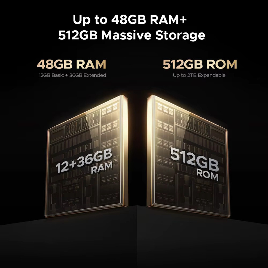 Doogee S200 X Robustes 5G Smartphone mit Android 16, 512 GB Speicher, 48 GB RAM, 10100 mAh Akku und 100 MP Kamera in Schwarz - Bild 4