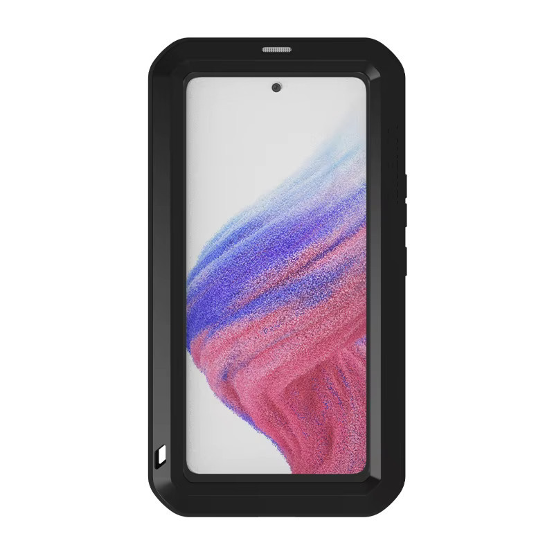 Love Mei Handyhülle für Samsung Galaxy A54 A53 A52 A51 A42 A34 A32 in Weiß, stoßfeste Silikon-Metallschutzhülle in Militärqualität - Bild 3