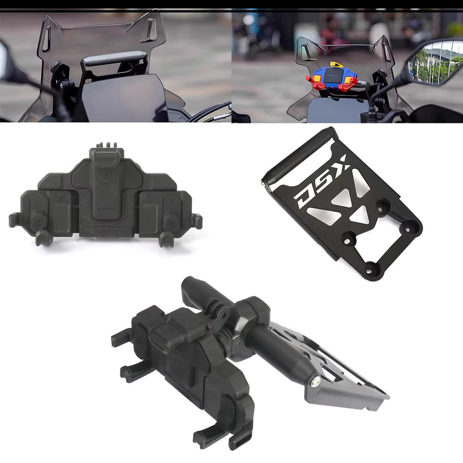 VOGE Motorrad GPS und Handyhalterung für DS525X, DS525, DS625X, 625DSX, 625DS Modelle 2025 in Schwarz mit 22mm Befestigung - Bild 2