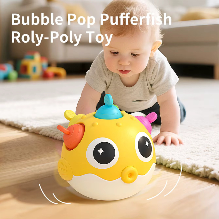 Blowfish Schiebespielzeug für Kinder und Kleinkinder mit Rasselgeräuschen und sensorischen Funktionen in Mehrfarbig - Bild 2