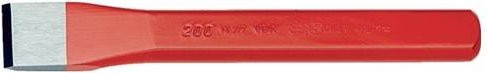 Alarm Werkzeuge Flachmeißel aus Chrom-Vanadium-Lufthärtestahl, Farbe Rot, Breite: 23 mm, Länge: 300 mm - Bild 1