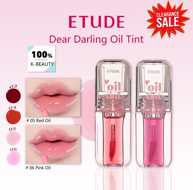ETUDE Dear Darling Oil Tint, 02 Plum Berry, Glänzend - Bild 1