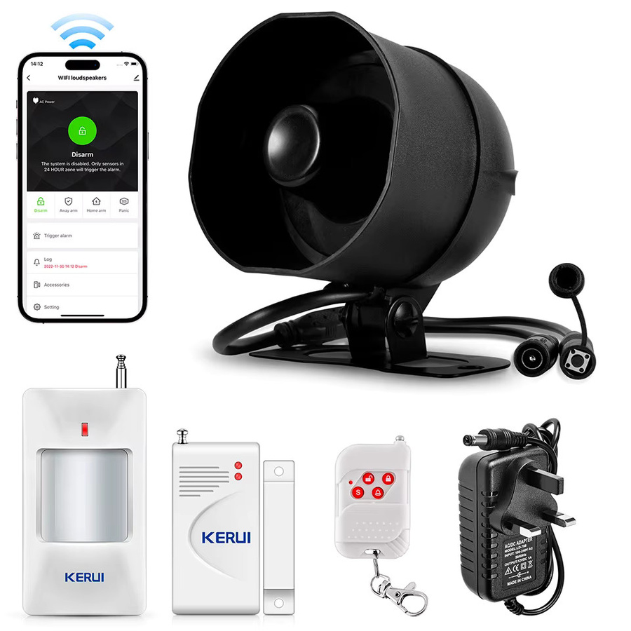 KERUI WLAN Alarmsystem mit 120dB Sirene sowie Tür- und Fenstersensoren, kompatibel mit Tuya Smart, Einbruchschutz für dein Zuhause - Bild 5
