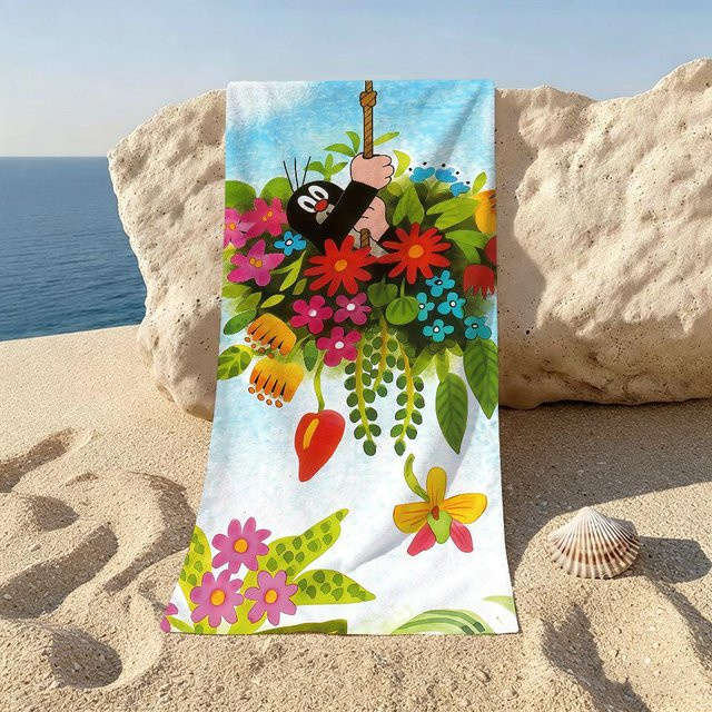 Strandtuch Der kleine Maulwurf von JMG Household Supplies, Mehrfarbig, B/H: 40 x 70 cm - Bild 1