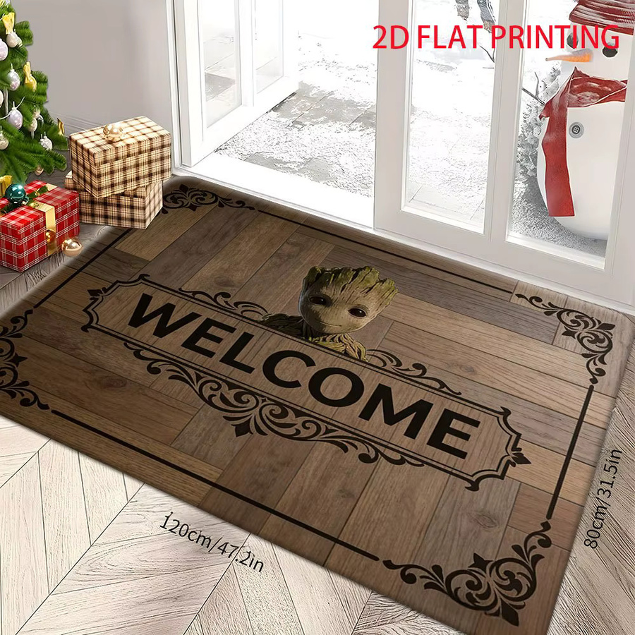 Beast Kingdom Marvel Groot Willkommens-Teppich, Braun, B/T: 140 x 60 cm - Bild 2